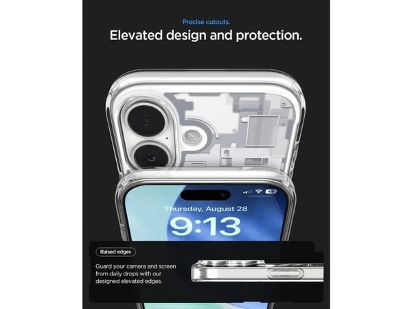 Spigen Ultra Hybrid (MagFit) Zero One, Etui, Apple, iPhone 17, 16 cm (6.3"), Svart