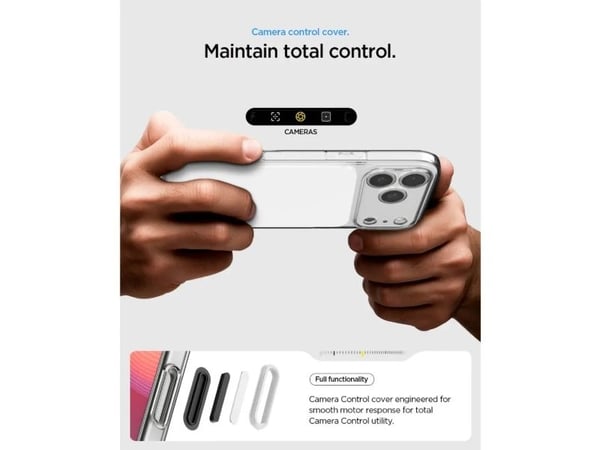 Spigen Ultra Hybrid T (MagFit), Mobilskal, Apple, iPhone 17 Pro, 16 cm (6.3"), Transparent, Vit