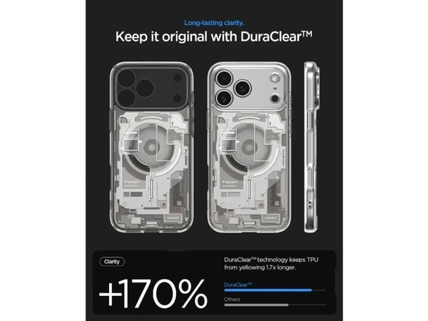 Spigen Ultra Hybrid (MagFit) Zero One, Suojus, Apple, iPhone 17 Pro, 16 cm (6.3"), musta