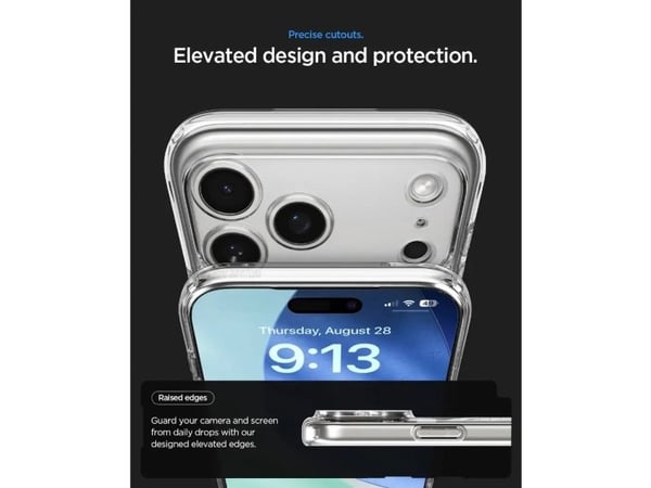 Spigen Ultra Hybrid (MagFit) Zero One, Suojus, Apple, iPhone 17 Pro, 16 cm (6.3"), musta