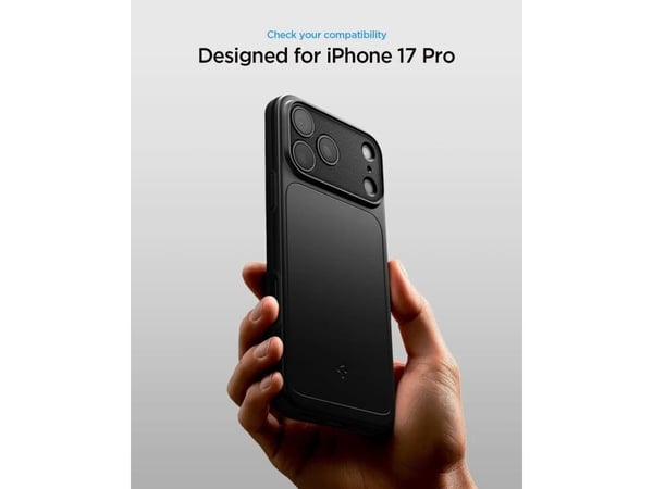 Spigen Thin Fit (MagFit), Mobilskal, Apple, iPhone 17 Pro, 16 cm (6.3"), Mörkgrå