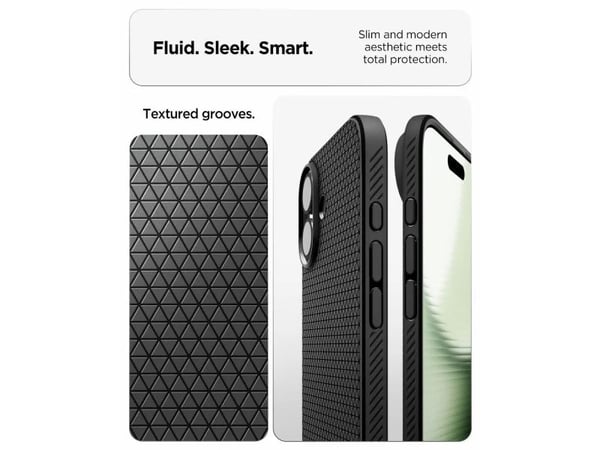 Spigen Liquid Air, Mobilskal, Apple, iPhone 17, 16 cm (6.3"), Självtorkning