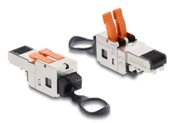 Delock - Nettverkkontakt - RJ-45 (hann) lås