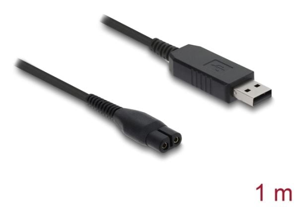 Delock USB-latauskaapeli 4,3 V sähköparranajokoneelle yhteensopiva Philips OneBlade 360 Face + Body - Parranajokoneen laturi Ersa kanssa