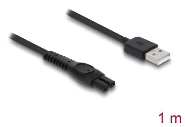 Delock USB-latauskaapeli 5 V sähköparranajokoneelle yhteensopiva Philips QP2724, QP2834, QP1924, MG9520 sarjan kanssa - Parranajokoneen laturi - Pa...