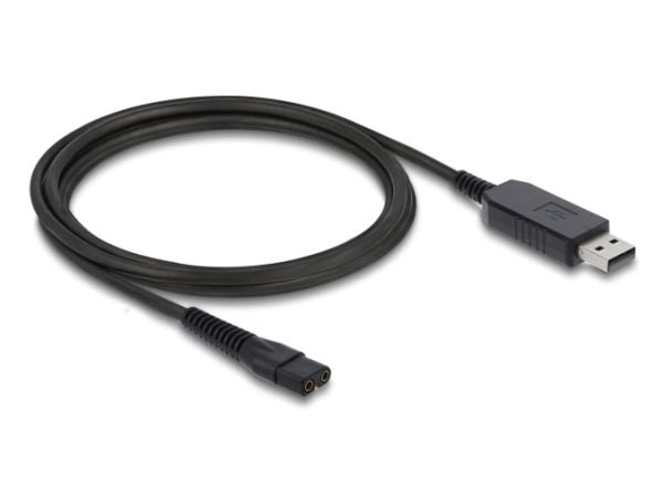 Delock - Strömkabel - USB (hane) till 2 stift (hane) - 3.5 V - 1 A - 1.8 m - svart