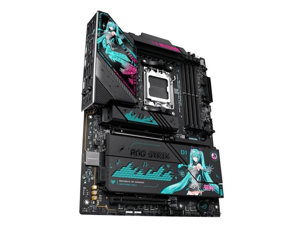 ASUS ROG STRIX X870E-H GAMING WIFI7 - Hatsune Miku Edition - hovedkort - ATX - Socket AM5 - AMD X870E Chipset - USB4, USB-C 3.2 Gen 2x2, USB-C 3.2 ...