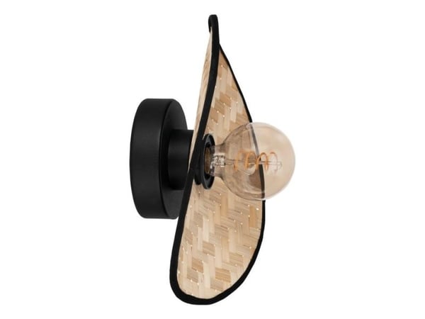 EGLO MARYWELL VEGG 200X300 E27 SVART/BAMBUS