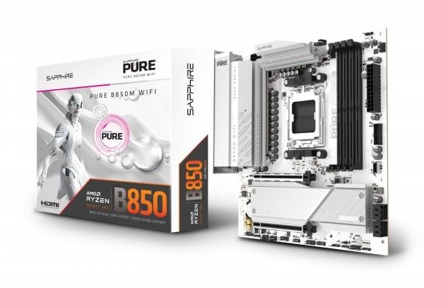 Sapphire - Hovedkort - Socket AM5 - USB 3.2 Gen 1 - innbygd grafikk (CPU kreves) - HD-lyd (8-kanalers)