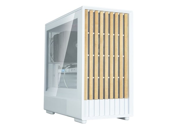 Zalman P10 NAMU - MT - micro ATX - sidepanel med vindu (herdet glass) - ingen strømforsyning (ATX) - hvit - USB/lyd
