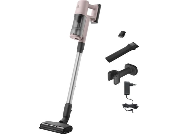 Electrolux EP61CB21WP, 2-i-1 stavstøvsuger, Uten pose, Rosa, 0,6 l, Tørr, Teppe, Hardt Gulv, Møbeltrekk