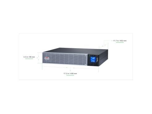 APC Easy UPS On-Line - UPS (kan monteres i rack) - AC 230 V - 900 watt - 1000 VA - enkeltfase - 1 x batteri - litiumion - RS-232, USB - utgangskont...