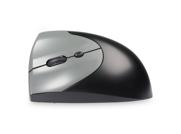 BakkerElkhuizen HandShake - Vertikal mus - ergonomisk - venstrehendt - optisk - 7 knapper - trådløs, kablet - 2.4 GHz, USB-C, Bluetooth 5.3 - USB t...