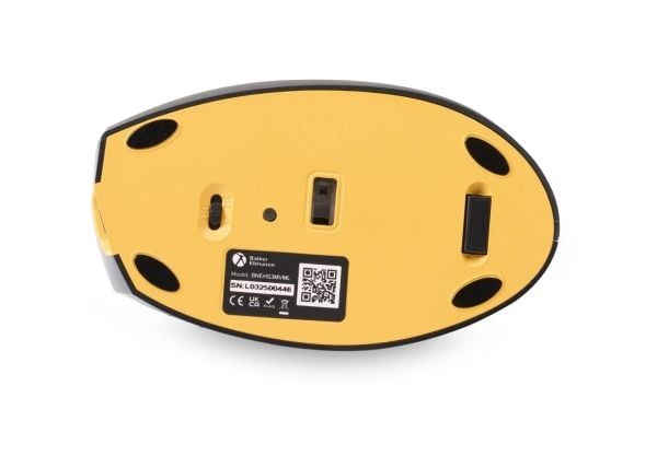 BakkerElkhuizen HandShake - Vertikal mus - ergonomisk - venstrehendt - optisk - 7 knapper - trådløs, kablet - 2.4 GHz, USB-C, Bluetooth 5.3 - USB t...