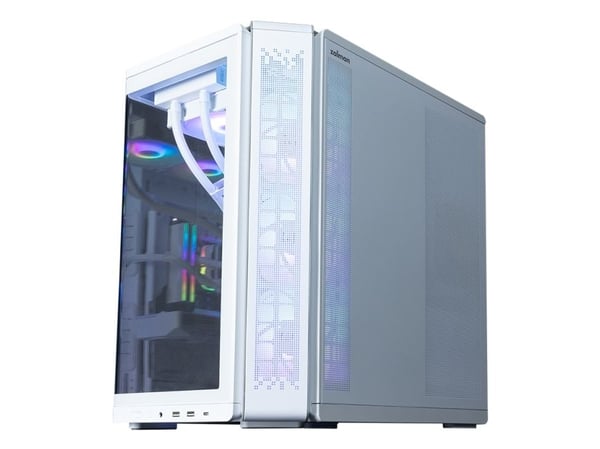 Zalman case p60 mid-tower 5x argb fans balta
