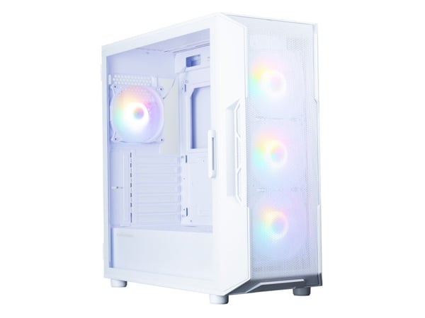 Zalman i3 NEO V2 - Mid tower - ATX - sidepanel med vindu (herdet glass) - ingen strømforsyning (ATX) - hvit - USB/lyd