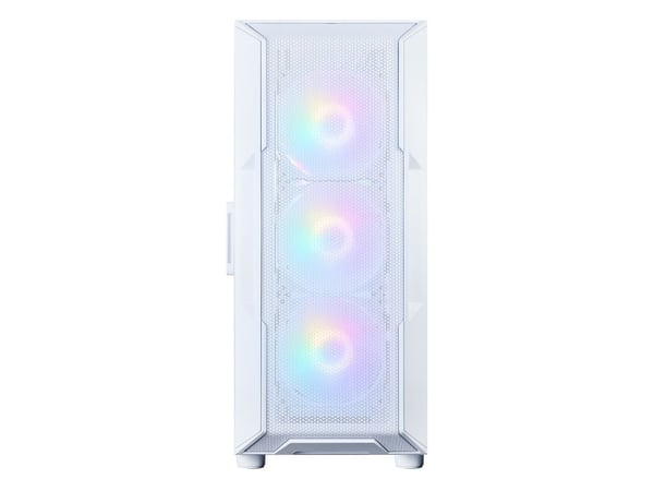 Zalman i3 NEO V2 - Mid tower - ATX - sidepanel med vindu (herdet glass) - ingen strømforsyning (ATX) - hvit - USB/lyd