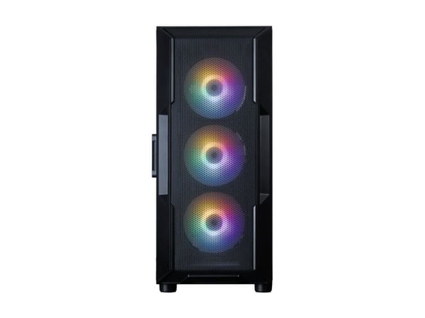 Zalman i3 NEO V2 - Mid tower - ATX - sidepanel med vindu (herdet glass) - ingen strømforsyning (ATX) - svart - USB/lyd