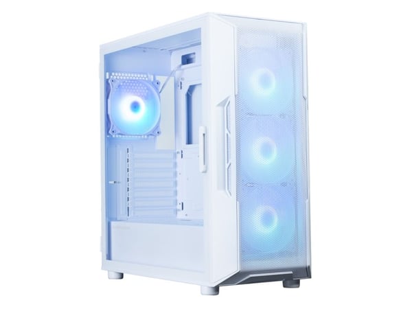 Zalman i3 NEO ARGB V2 WHITE, Midi Tower, PC, Hvit, ATX, Mini-ITX, Plast, Stål, Herdet glass, 16 cm