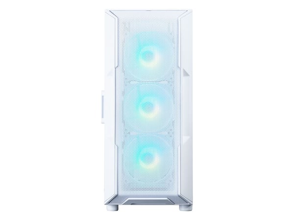 Zalman i3 NEO ARGB V2 WHITE, Midi Tower, PC, Hvit, ATX, Mini-ITX, Plast, Stål, Herdet glass, 16 cm