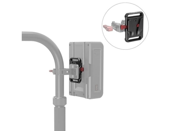 SmallRig 2987, Batteriplate, Sort, Rød, Aluminium, 1/4-20", M4, China