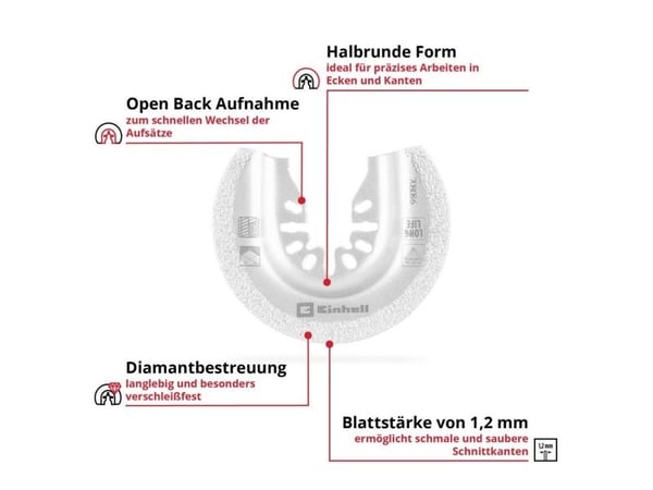 Einhell 708086 halvrund sagblad DIA 65 mm (708086) 1 stk