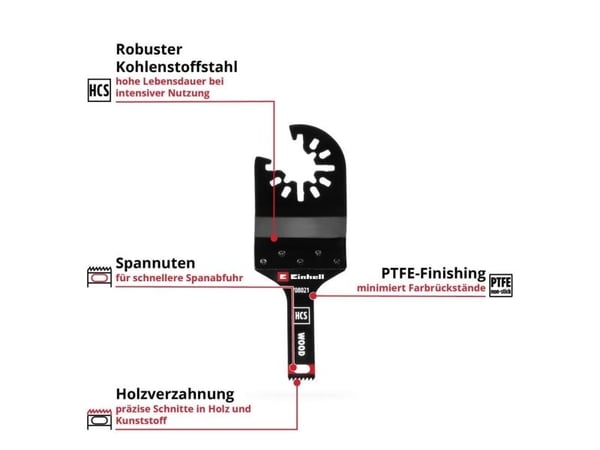 Einhell 708021 HCS puu, 10mm HCS Dyksav terä 10 mm 1 kpl 1 kpl