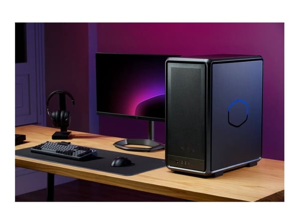 Cooler Master MasterFrame 500 Mesh ARGB - Mid tower - SSI CEB - sidepanel med vindu (herdet glass) (ATX) - svart - USB/lyd