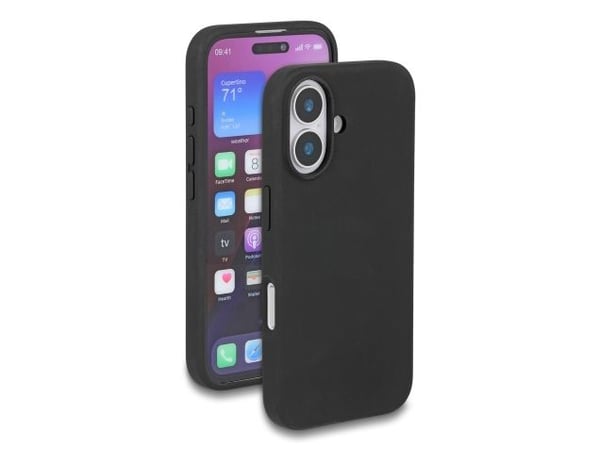 Delock beskyttelsesveske for iPhone 17 laget av myk silikon i svart