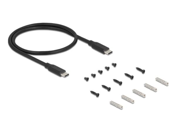 Delock - Hub - RJ45, 1.5 kV isolation - 3 x USB 3.2 Gen 1 + 1 x USB-C 3.2 Gen 1 (strømforsyning) + 1 x 1 Gigabit Ethernet - stasjonær, overflatemon...