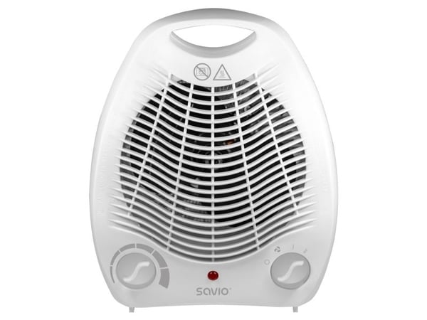 Savio AD-02 W, Viftedrevet elektrisk romvarmer, 1,5 m, Hvit, Hvit, 220 - 240 V, 50 Hz