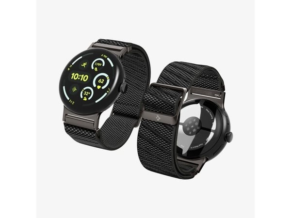 Spigen Lite Fit X, Yhtye, Älykello, musta, Google, Pixel Watch 4 (41mm), Nailon