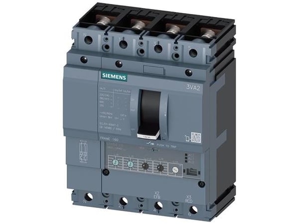 Siemens 3VA2116-5HN42-0AA0 Strömbrytare 1 st Inställningsområde (ström): 63 - 160 A Kopplingsspänning (max.): 690 V/AC (B x H x D) 140 x 181 x 86 mm