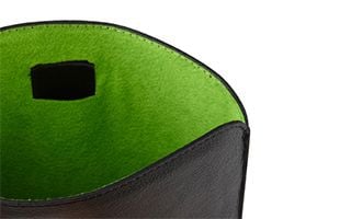 Acer - Beskyttelsesmuffe for nettbrett - polyuretanlær - svart, grønn - 7" - for ICONIA B1; ICONIA ONE 7