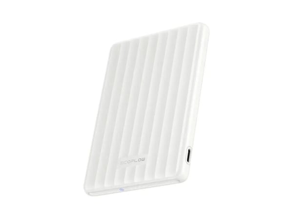 EcoFlow RAPID Mag (5000 mAh, 20 W, Qi1) – Magnetisk powerbank – Hvit