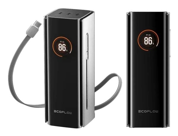 EcoFlow RAPID Pro (20000 mAh, 230 W) – Innebygd USB-C-kabel – Powerbank