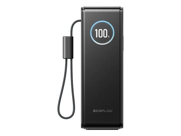 EcoFlow RAPID (25000 mAh, 170 W) – Innebygd kabel – Powerbank – Sølv