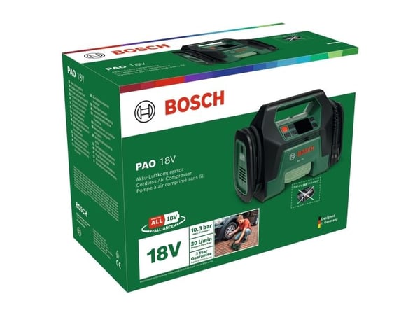 Bosch 4053423327212, Universal, 10 bar, 30 l/min, grønn, plast, batteri - SOLO