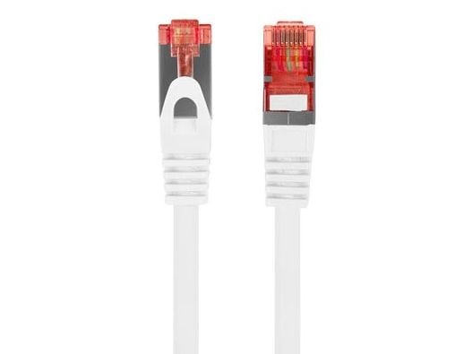 Lanberg - Koblingskabel - RJ-45 (hann) til RJ-45 (hann) - 5.7 mm - S/FTP - CAT 6 - halogenfri, uten hindringer - hvit