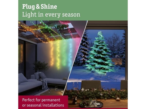Paulmann Yuna RGB, 67 lamppua, LED, Sininen, Vihreä, Punainen, 25 lm, 30000 h, Sisä- ja ulkotila