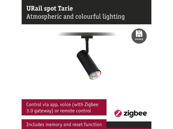 Paulmann Tarie RGB, Pinta-asennettavat spottivalot, Ei vaihdettavissa oleva hehkulamppu, LED, 4,5 W, 6500 K, musta
