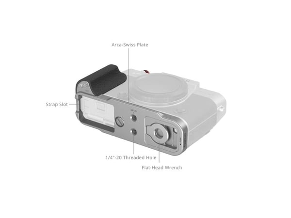 SmallRig 5664, 120,7 mm, 49,1 mm, 59,6 mm, 50 g, 136 mm, 102,5 mm
