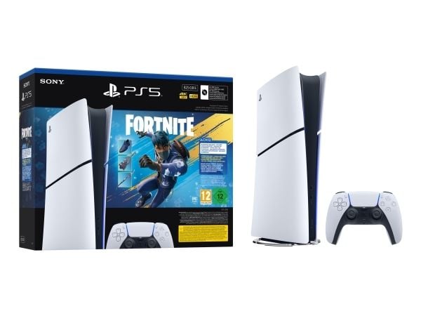 Sony PlayStation 5 Digital Edition - Fortnite Flowering Chaos Bundle, PlayStation 5, Svart, Hvit, 16384 MB, GDDR6, 448 GB/s, AMD