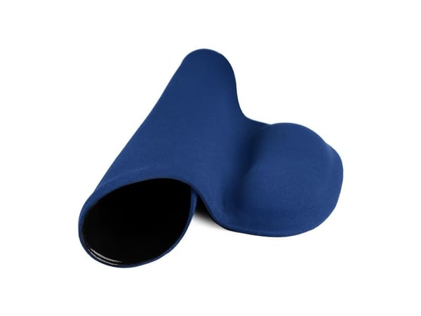Savio MP-01NB mouse pad, Blå, Monokromatisk, Håndleddshvilepute, Antiskliunderlag, Musematte til gaming