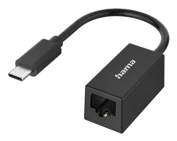 Hama 00300023, USB Type-C, RJ-45, Mies, musta, Uros, Naaras