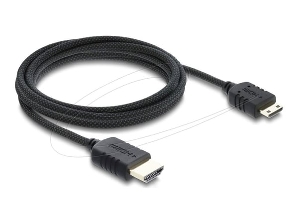 DeLOCK 81688, 2 m, HDMI-tyyppi A (vakio), HDMI Type C (Mini), 7680 x 4320 pikseliä, 3D, musta