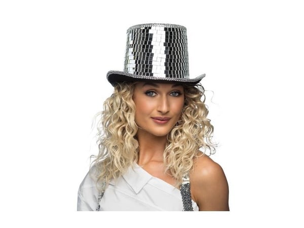 Silver diskokul-hatt