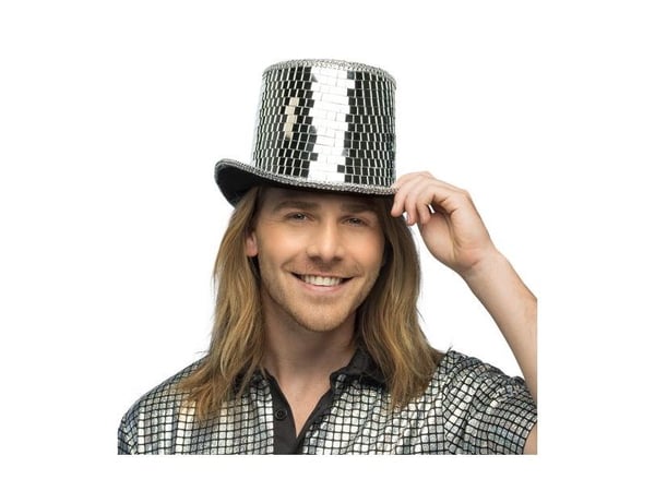 Silver diskokul-hatt