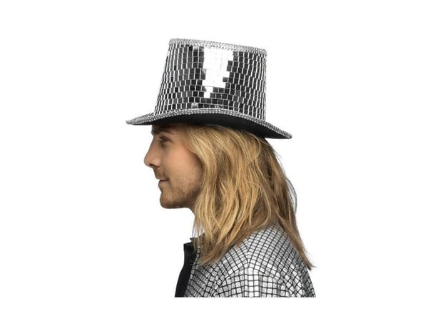 Silver diskokul-hatt