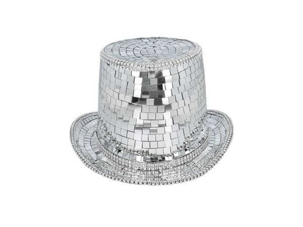 Silver diskokul-hatt